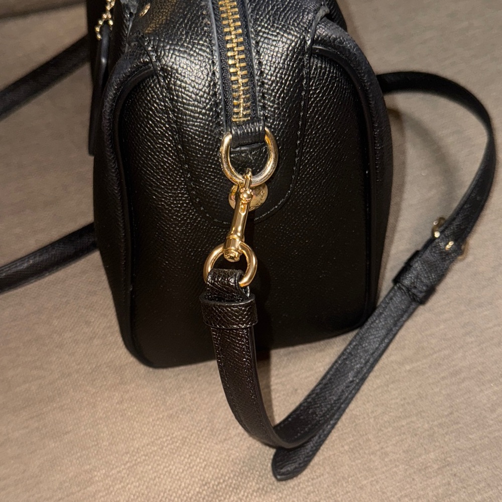 Coach Black Leather Satchel - Picture 5 of 8